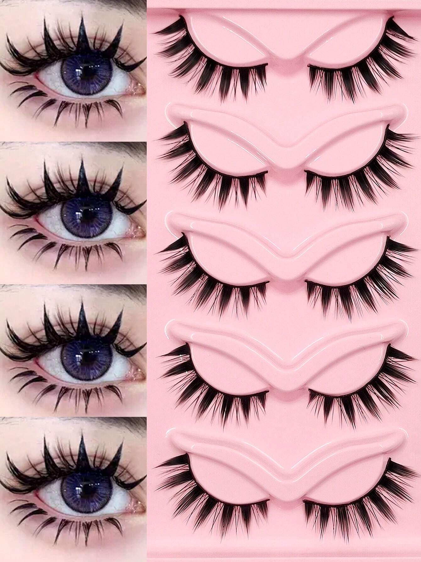 18812 1b-144 Pestañas postizas 5 Pares