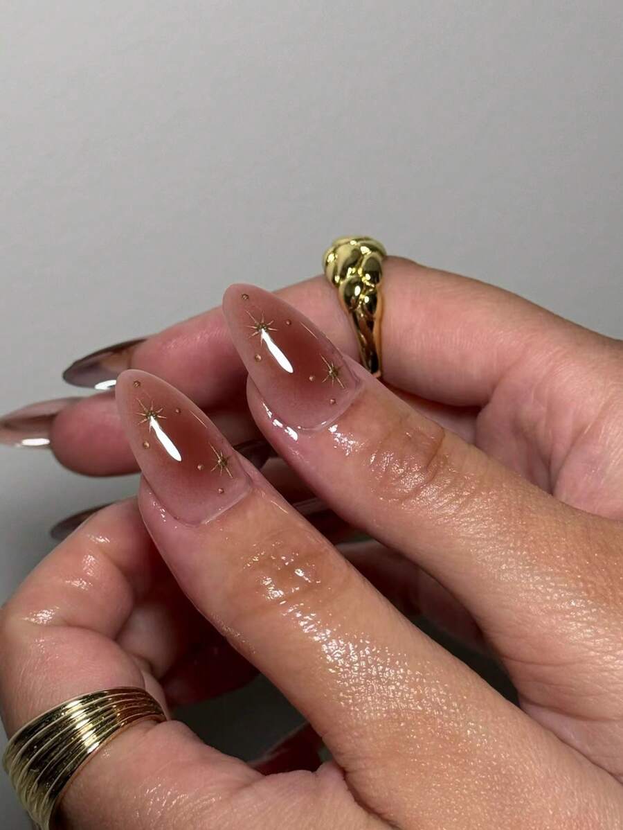 18253 1b-051 Uñas postizas francesas 24 Pzas