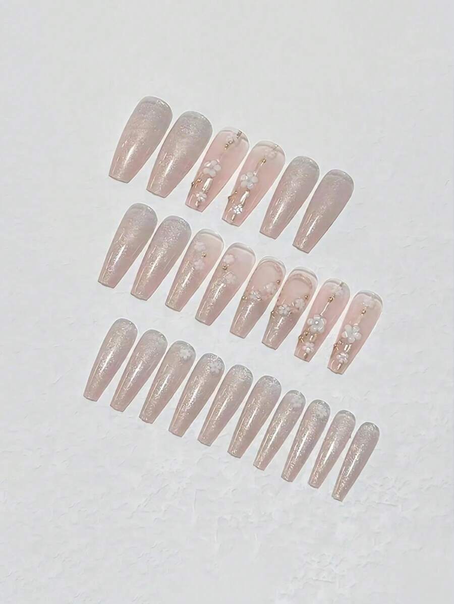 18250 1b-174 Uñas postizas estilo japonés 24 Pzas