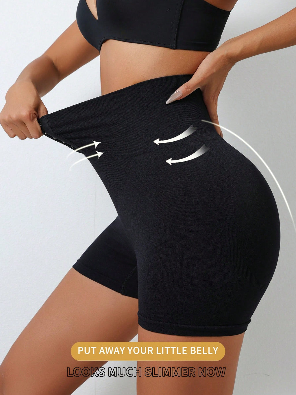 19004 1a-113 Short faja con cintura alta y hebilla 1 Pza