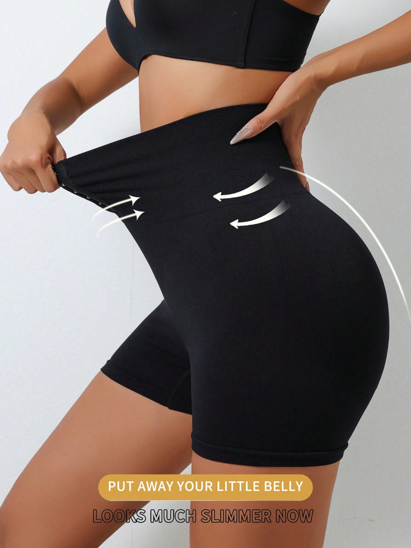 19004 1a-113 Short faja con cintura alta y hebilla 1 Pza