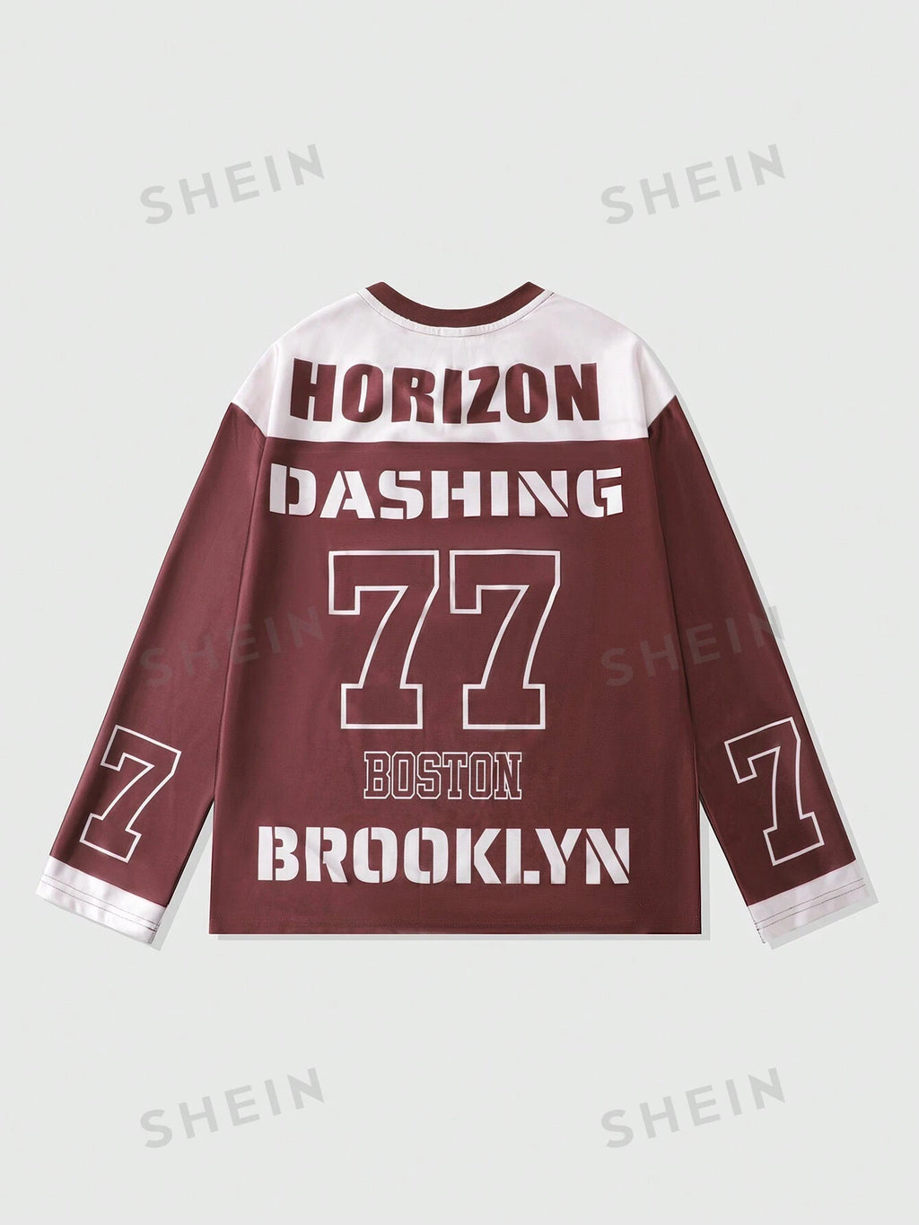 18852 1t-396 Camiseta de manga larga holgada y casual con cuello en V 1 Pza