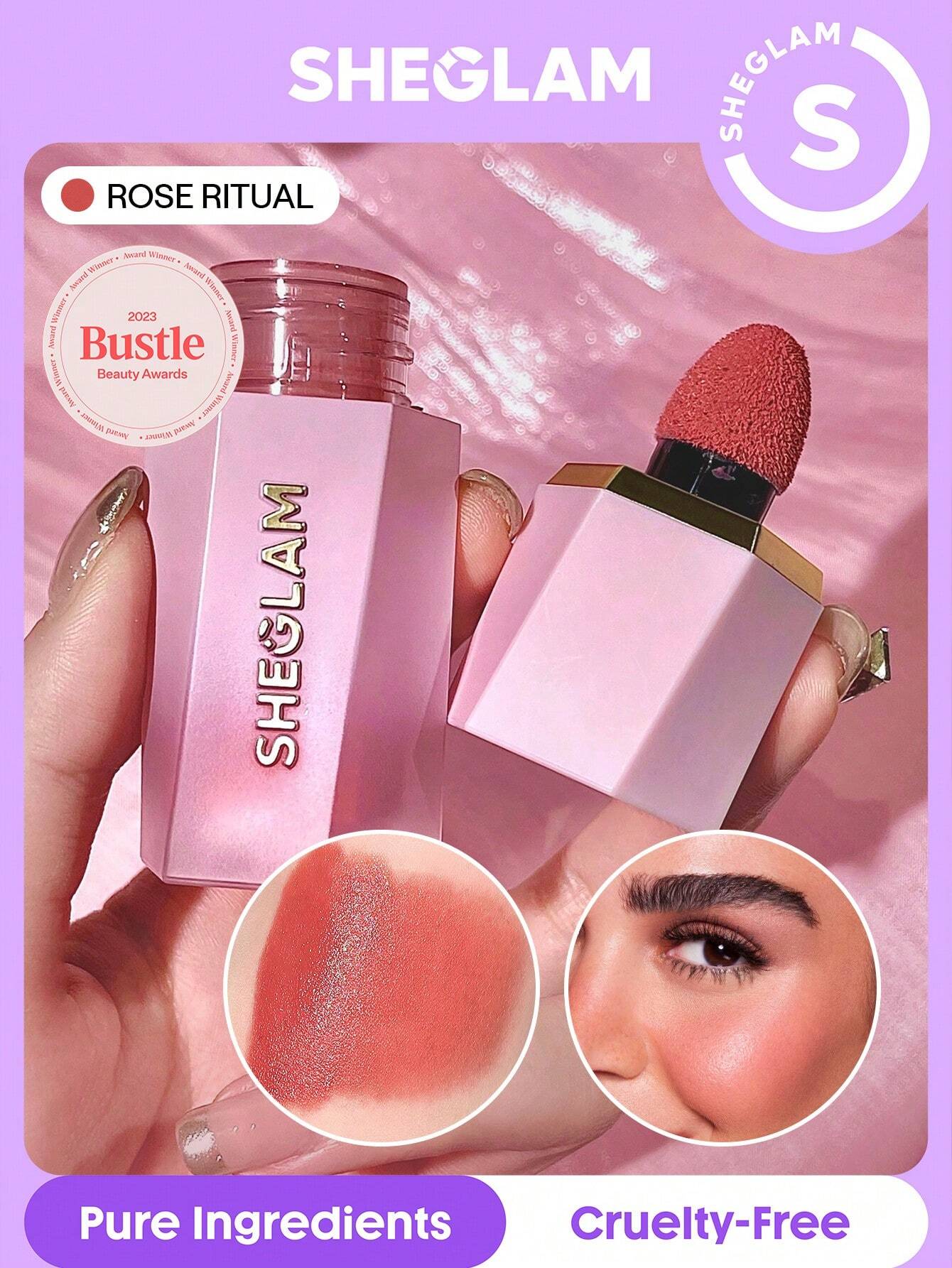 19020 1b-075 SHEGLAM Color Bloom Rubor LíQuido Rose Ritual 1 Pza