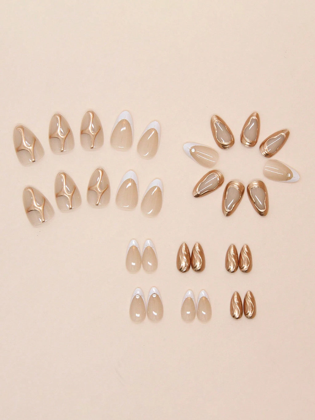 18264 1b-051 Set de uñas elegantes 30 Pzas