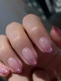 18536 1b-067 Uñas postizas con forma de almendra 24 Pzas