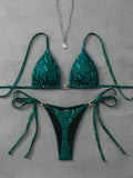 19494 1a-025 Bikini Triangilar Serpiente 2 Pzas