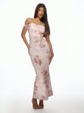 19362 1t-007 Vestido largo tipo bandeau 1 Pza