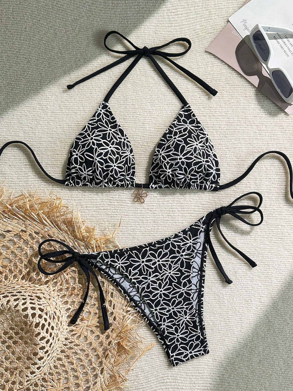 19714 ID-218 Bikini Diseño Flor 2 Pzas