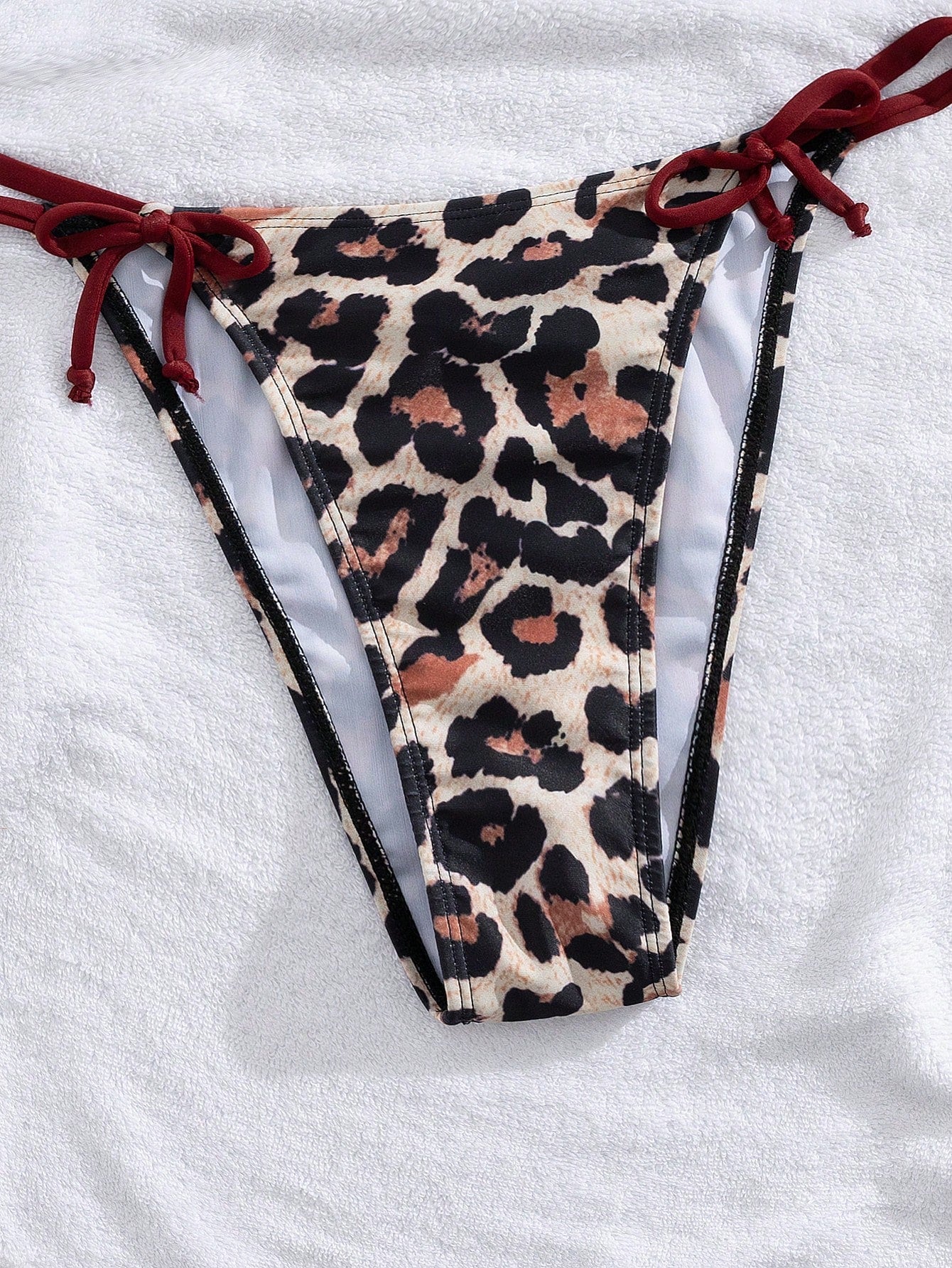 19522 1a-028 Bikini Triangular Leopardo 2 Pzas