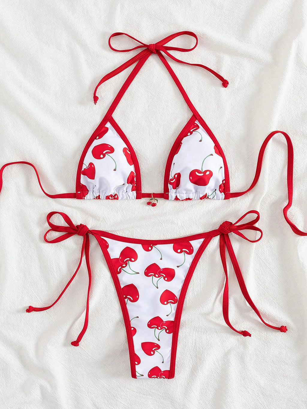19711 ID-218 Bikini Diseño Cereza 2 Pzas