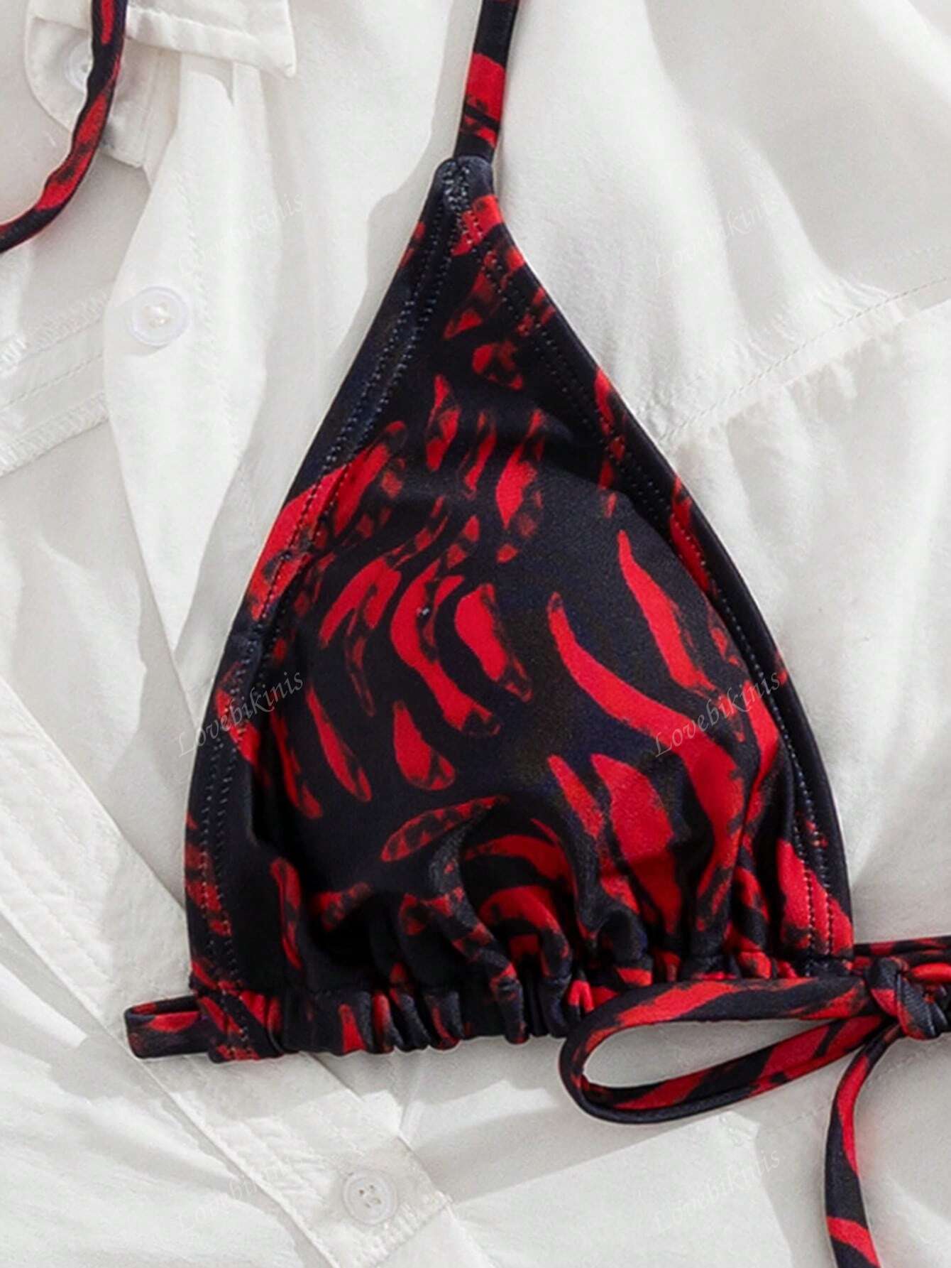 19520 1a-027 Bikini Triangular Bicolor 2 Pzas