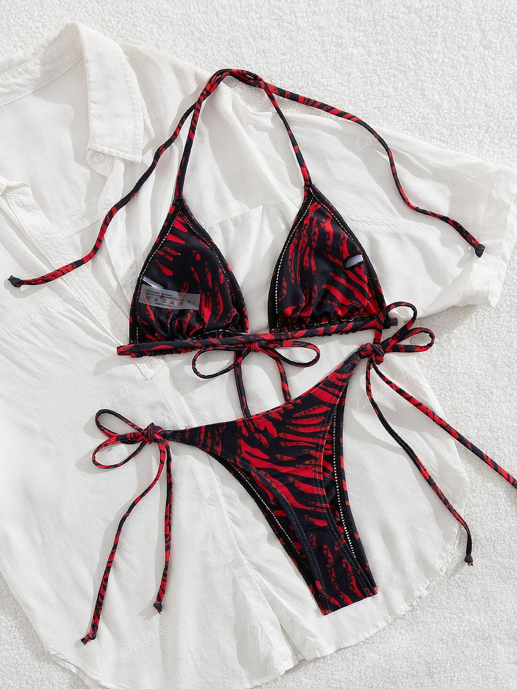 19520 1a-027 Bikini Triangular Bicolor 2 Pzas