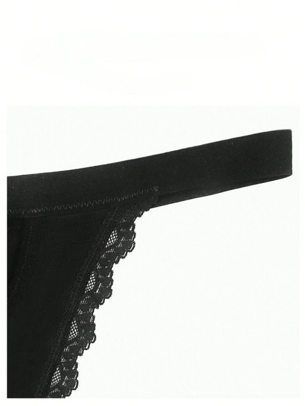 19943 1a-018 Calzones tipo tanga con estampado personalizado de letra de cristal