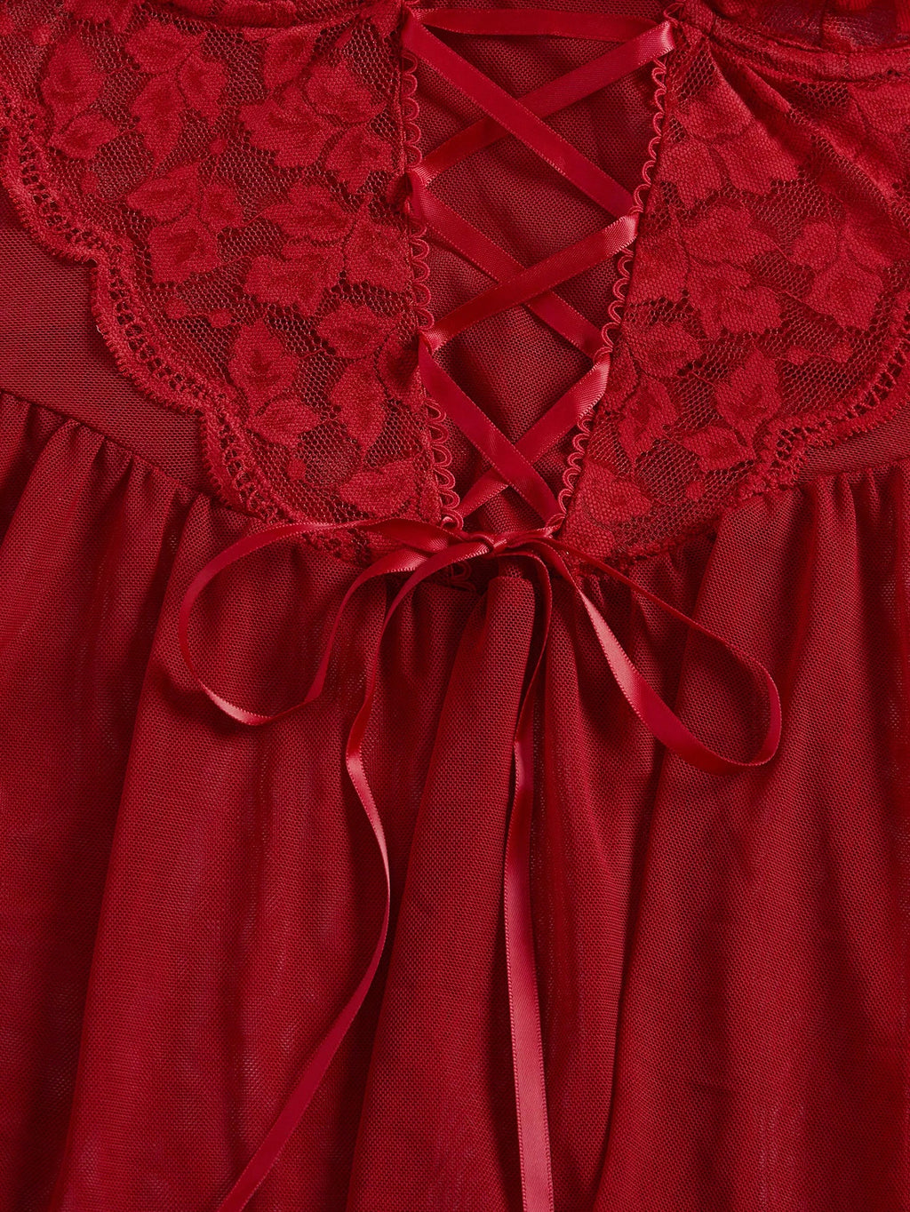 19938 1a-018 Conjunto de lencería sexy que incluye un vestido de encaje con soporte 3Pzs