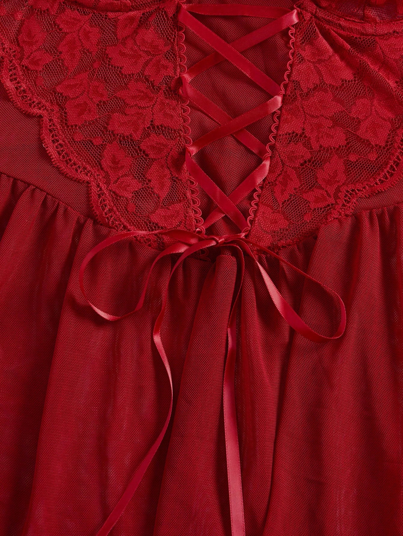 19938 1a-018 Conjunto de lencería sexy que incluye un vestido de encaje con soporte 3Pzs