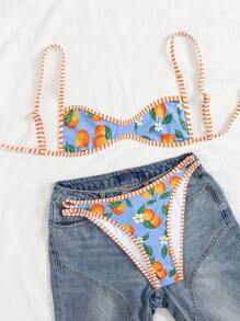 19777 1a-106 Traje de baño de verano con parte superior de tirantes 2 Pzs