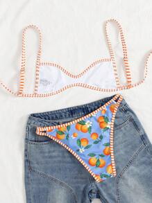 19777 1a-106 Traje de baño de verano con parte superior de tirantes 2 Pzs