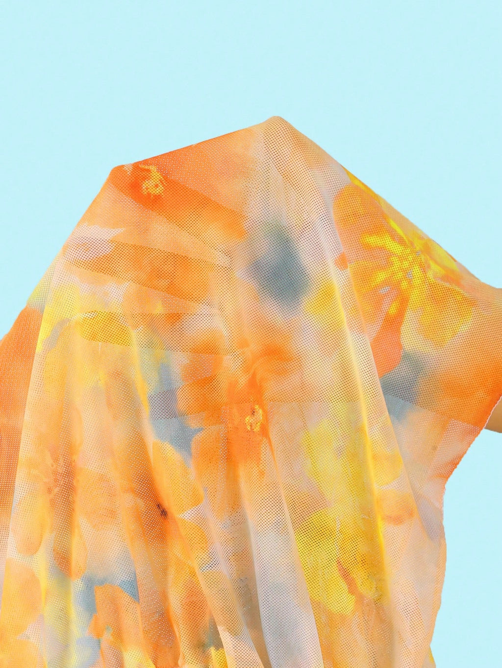 19905 1a-128 Traje de baño de una pieza con volantes y estampado floral de estilo rural 3Pzs