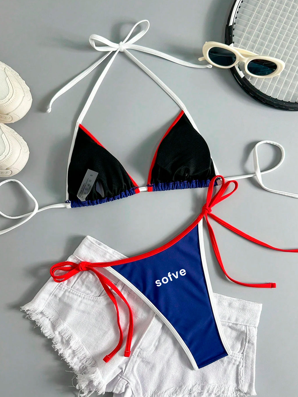 19952 1a-009 Traje de baño tipo tankini con empalme 2Pzs