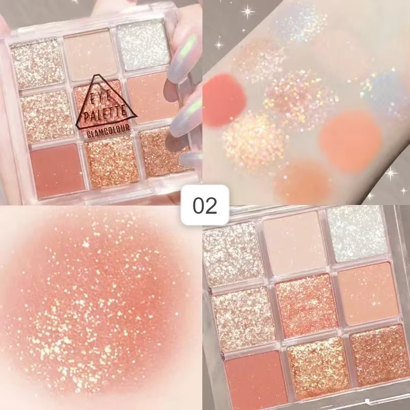 16892 1b-009 Paleta de sombras de ojos con purpurina 1 Pza