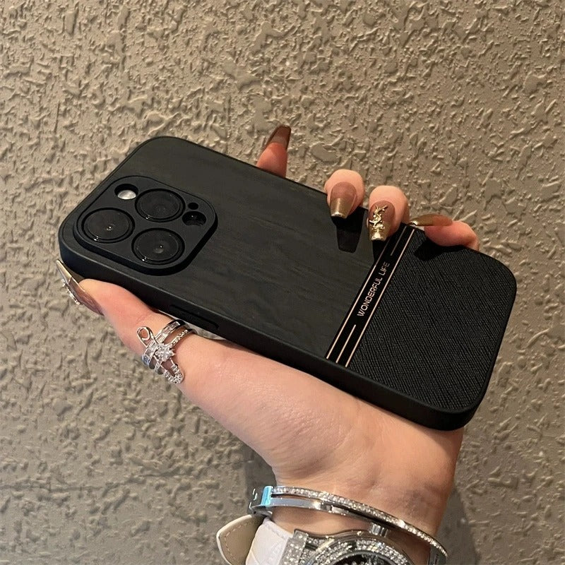 13771 2t-014 Funda de teléfono de grano de madera 1 Pza