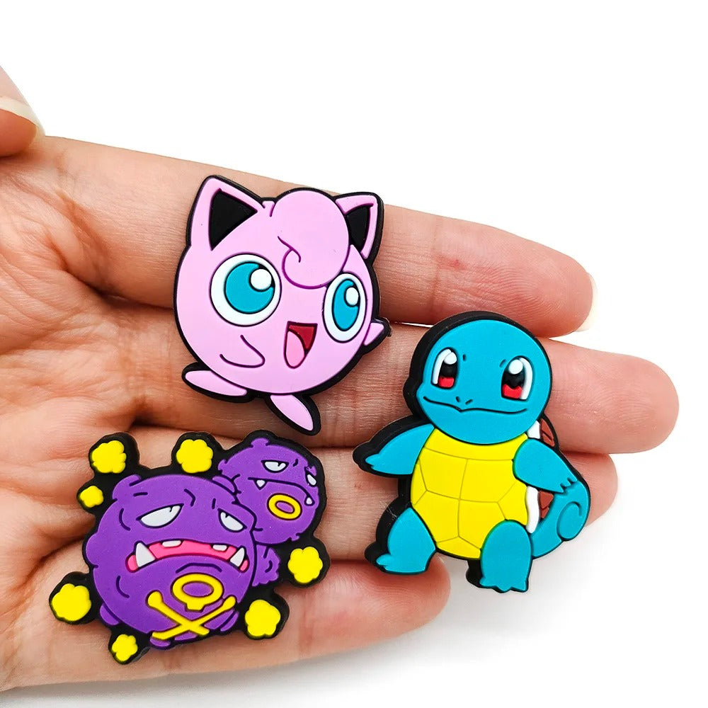 6646 Pines 27 piezas de Pokemón Decoración de hebilla de zapato DIY para Crocs