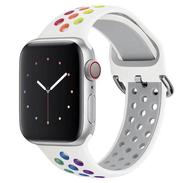 6644 Correa de silicona transpirable para Apple Watch