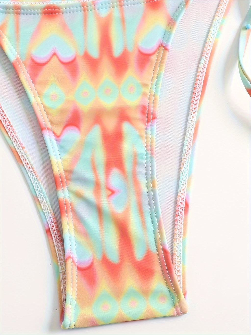 19664 1a-086 Conjunto Bikini Multicolor 3 Pzas