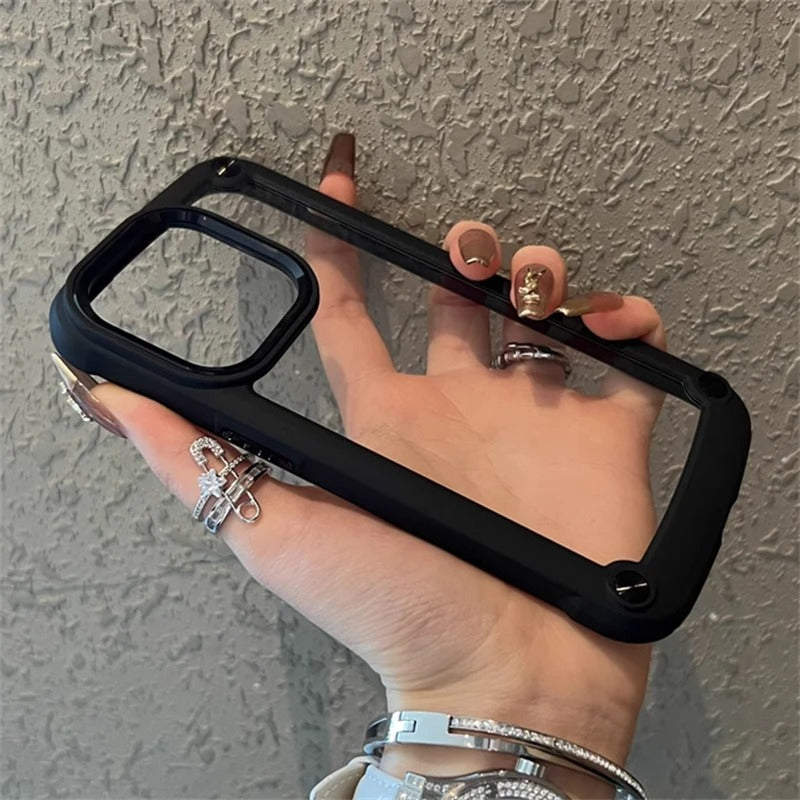 6504 2t-014 Funda de parachoques resistente de lujo para iPhone