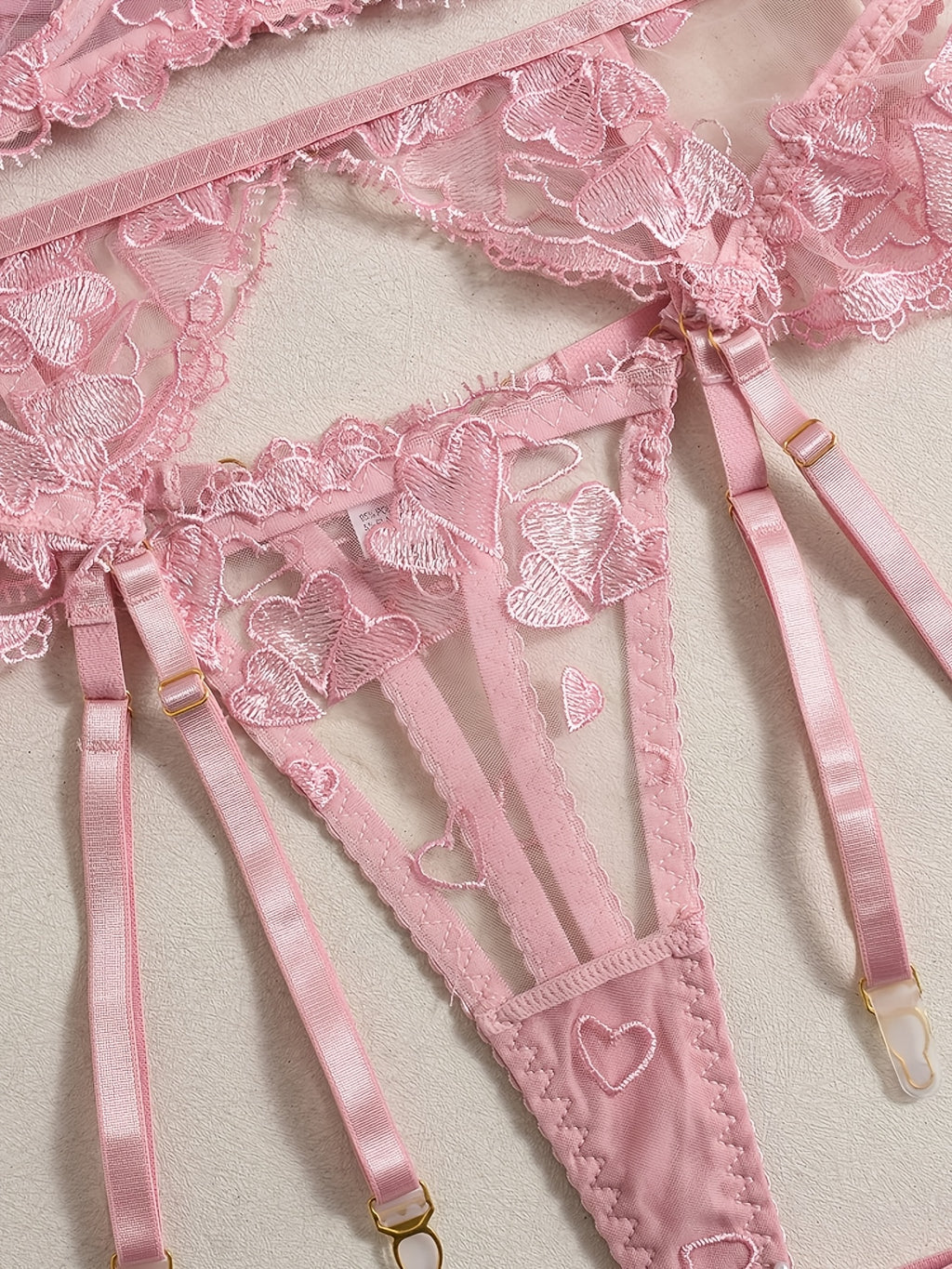 19561 ID-265 Lencería Sexy 4 Pzas