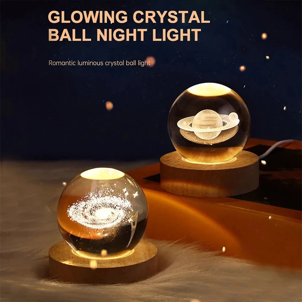 16633 1a-05-10 Lámpara de bola de cristal 3D 1 Pza