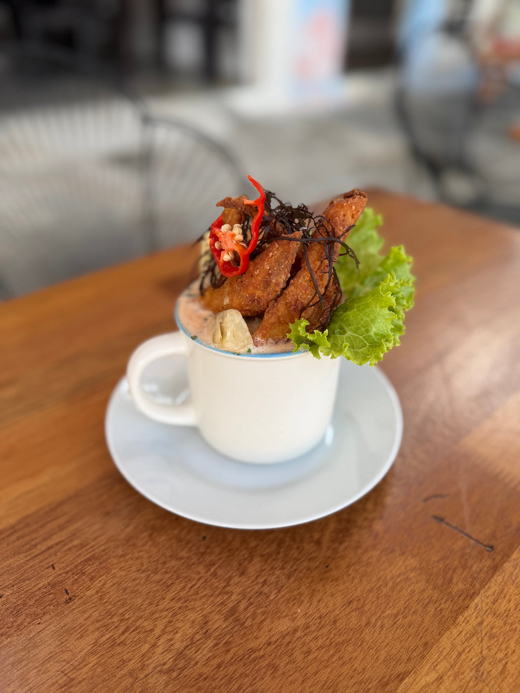 Leche de Tigre con Chicharrones