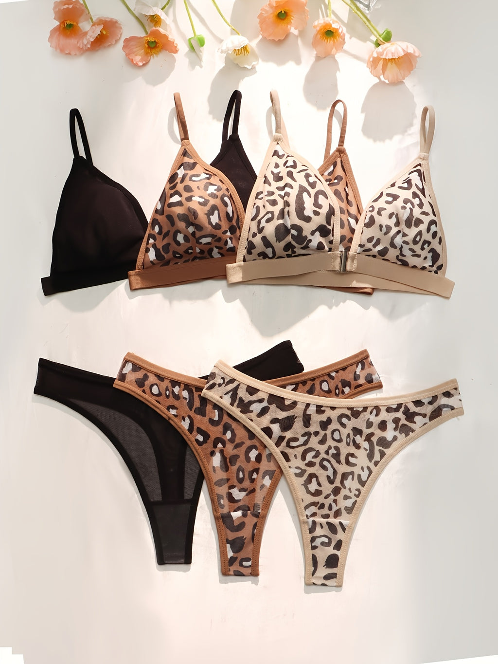 19671 ID-265 Lencería Estampado 3 Pares