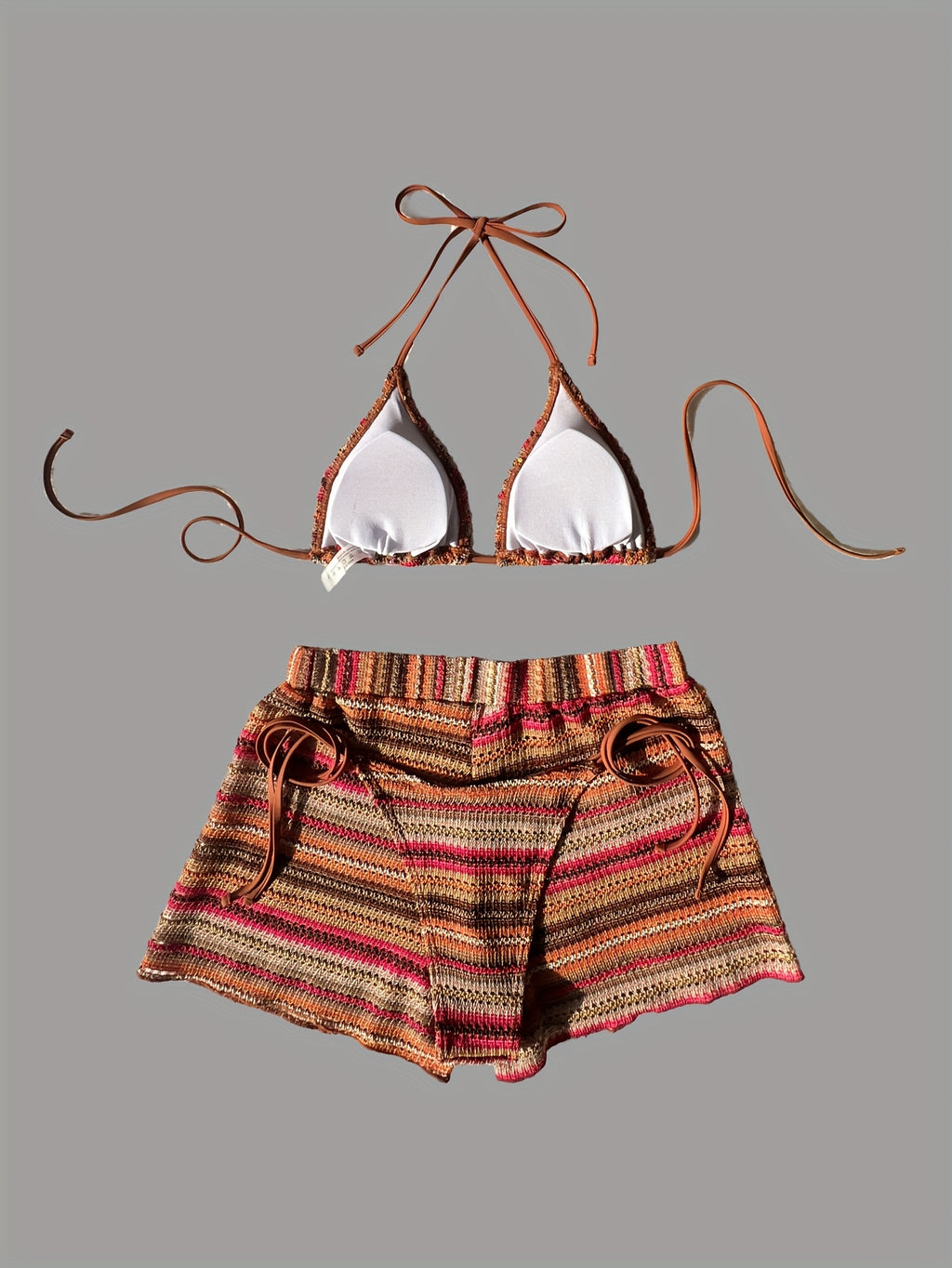 19593 1a-110 Conjunto Bikini Feria 3 Pzas