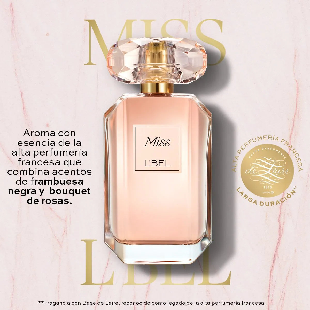 10039 1t-008 Perfume de mujer Miss L'BEL 50ml