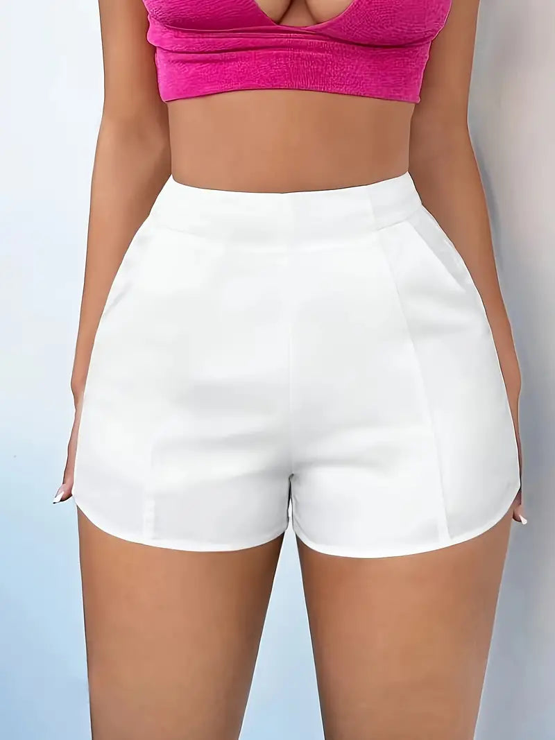 17768 1a-122 Shorts de cintura alta con bolsillos inclinados 1 Pza