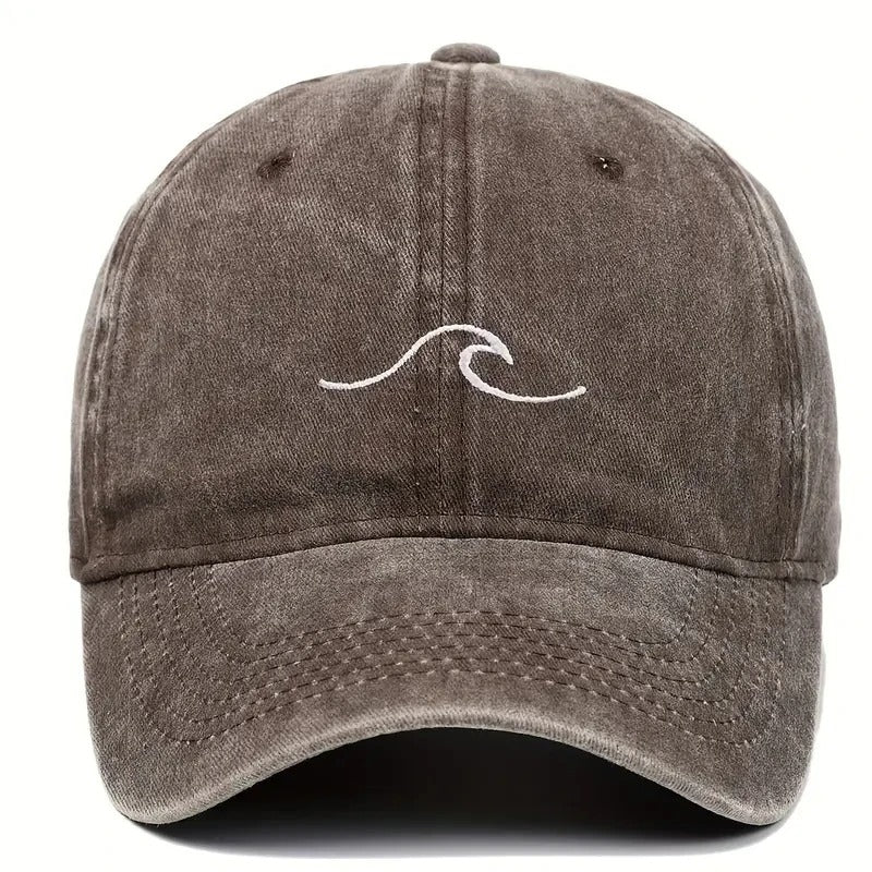 16276 1c-028 Gorra de béisbol con bordado ondulado