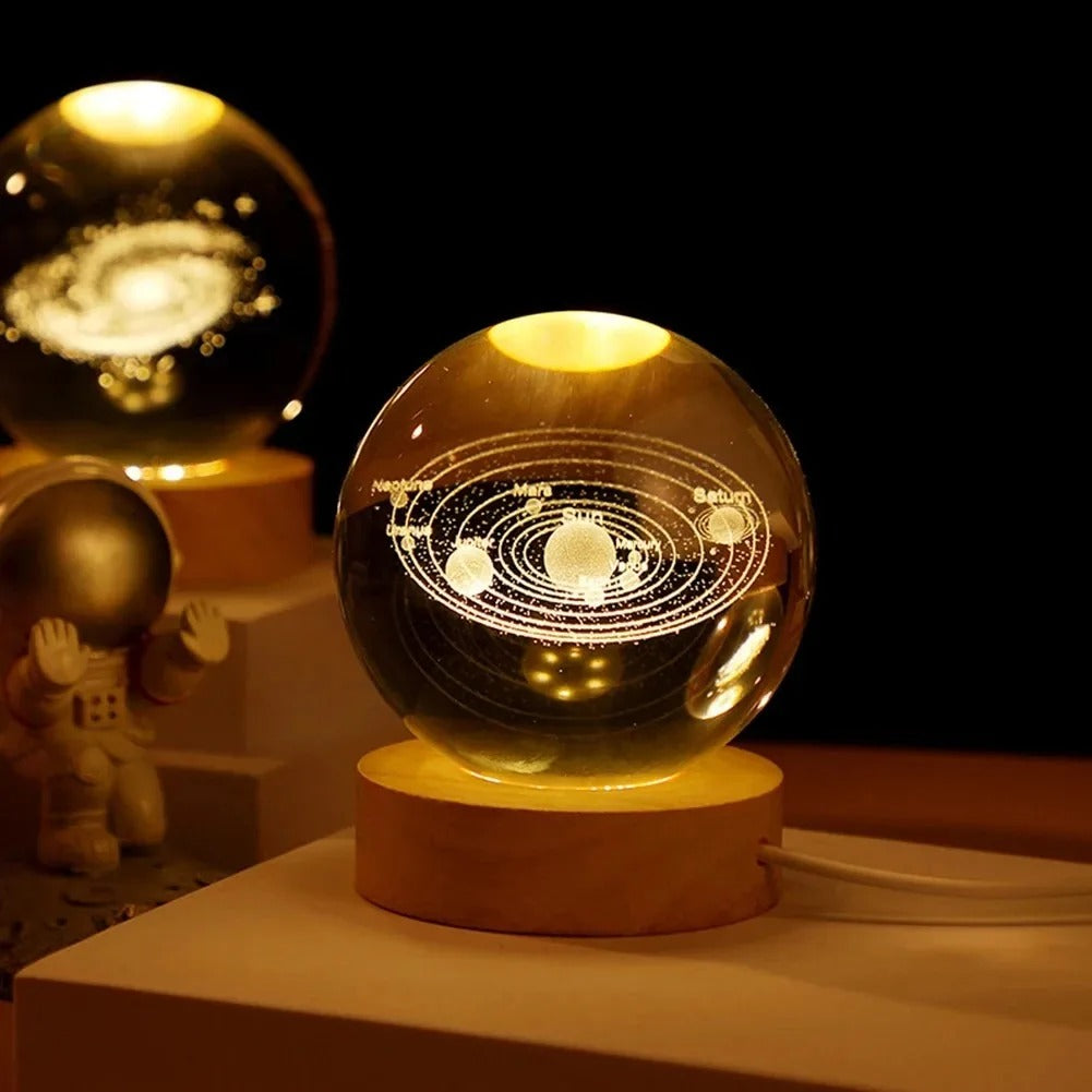 16633 1a-05-10 Lámpara de bola de cristal 3D 1 Pza
