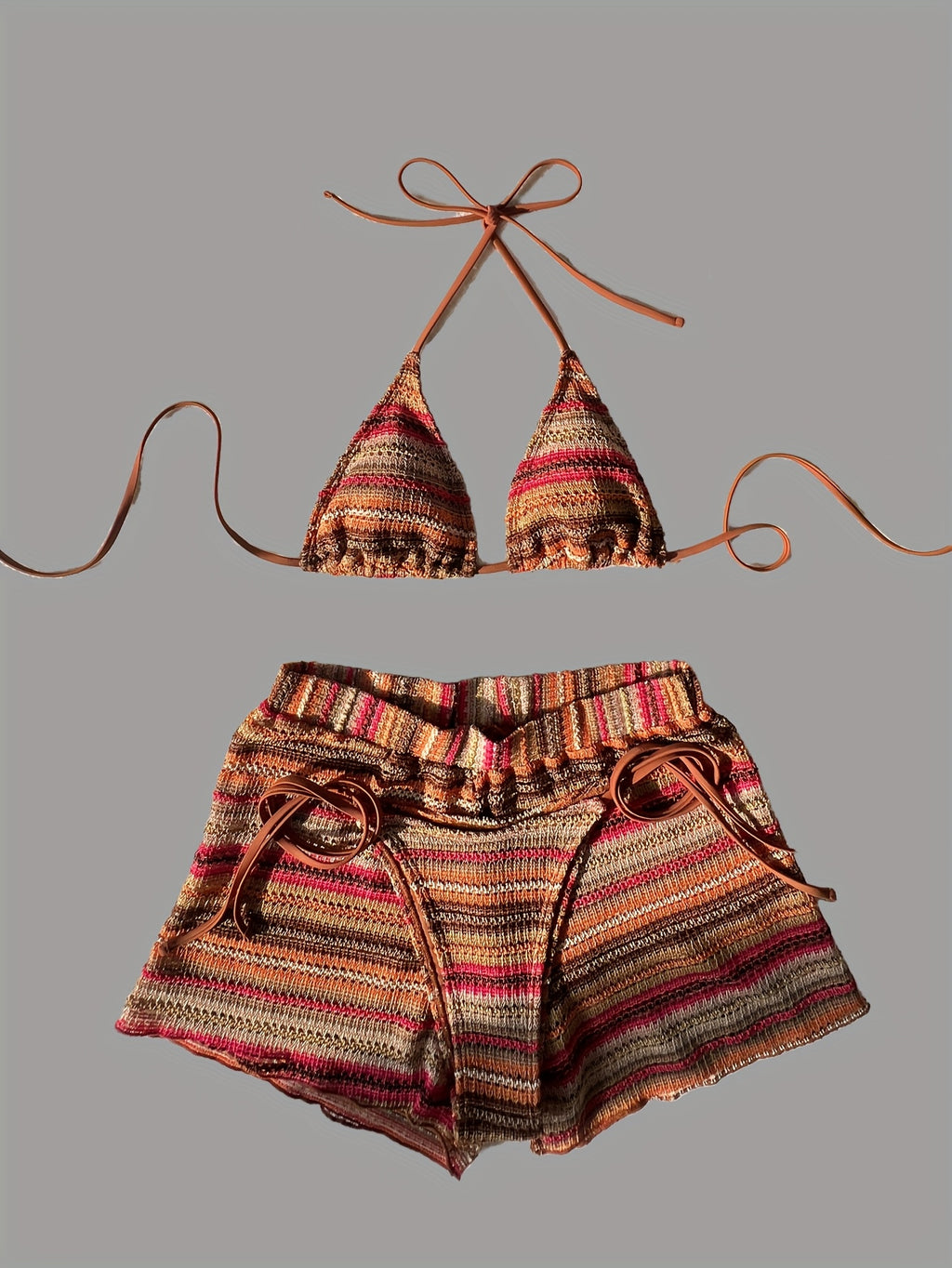 19593 1a-110 Conjunto Bikini Feria 3 Pzas
