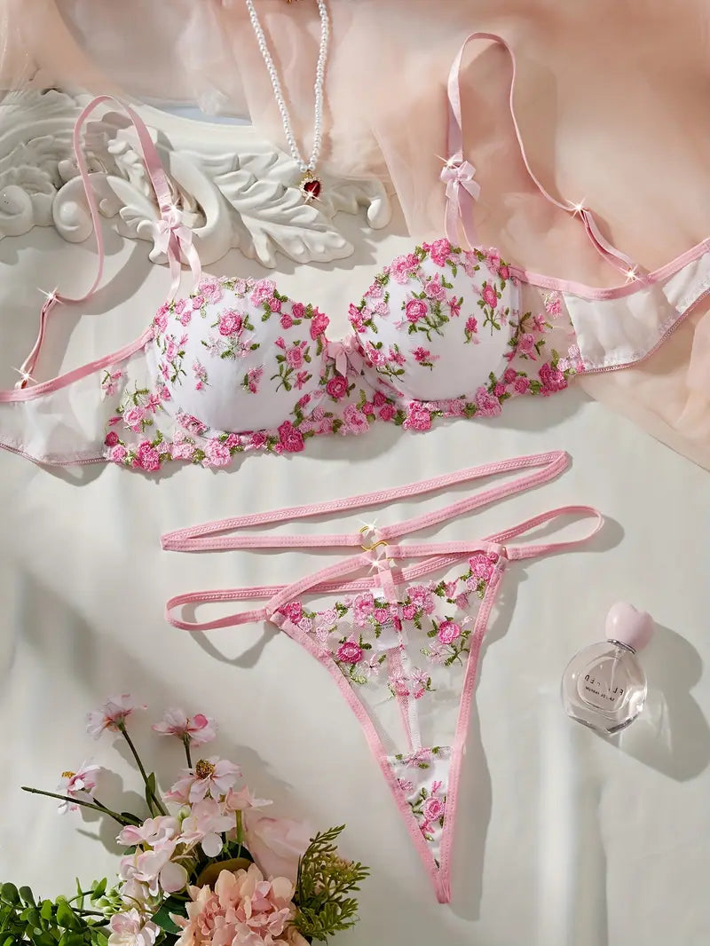 19821  id- 219 Conjunto de lencería 2pzs