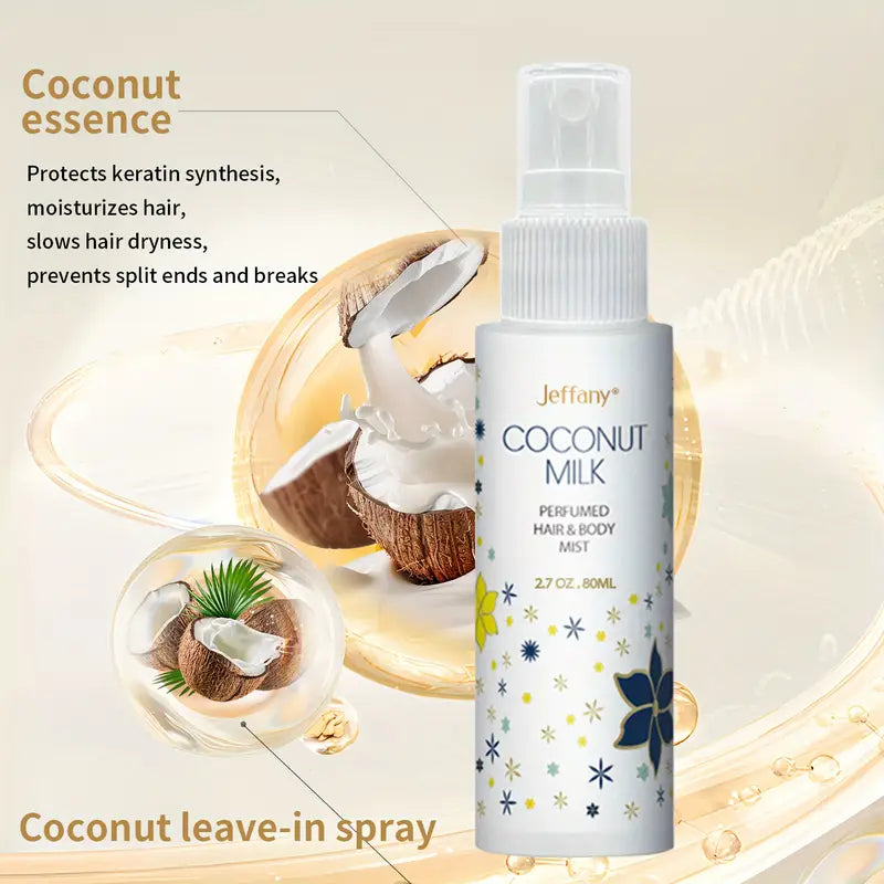 17792 1c-037 Spray para Cabello Sabor Leche de Coco + Aceite Esencial 1 Pza