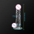 16478 1c-002 Consolador suave transparente 1 Pza