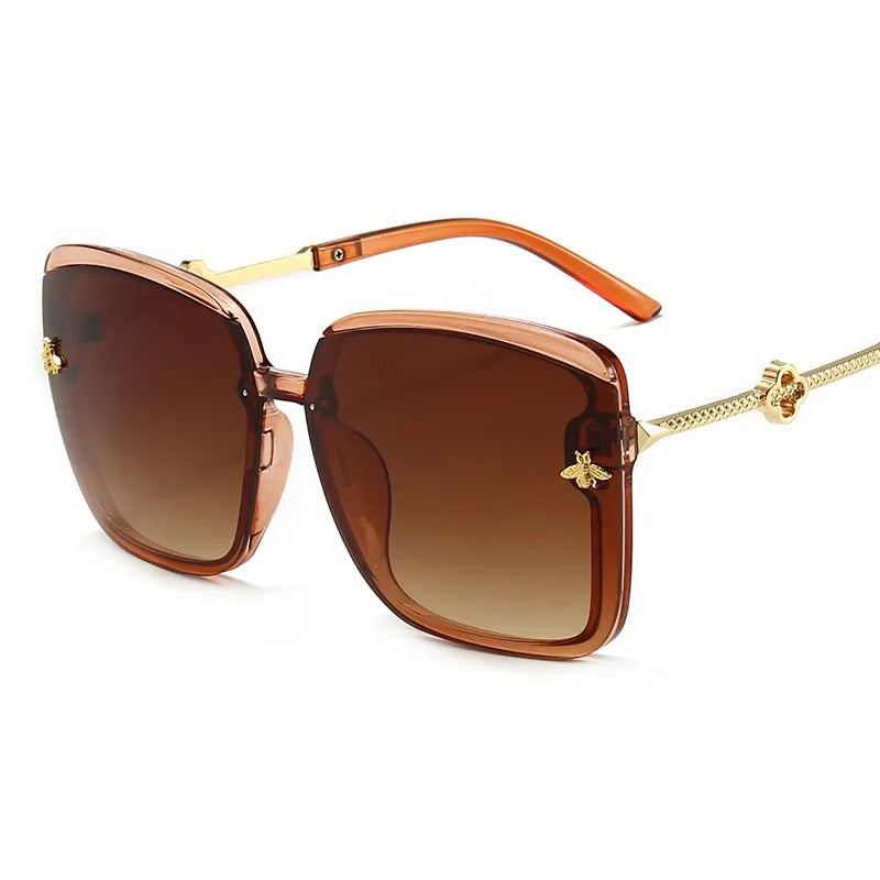 13665 1l-397 Lentes De Sol grandes De Metal Vintage 1 Pza