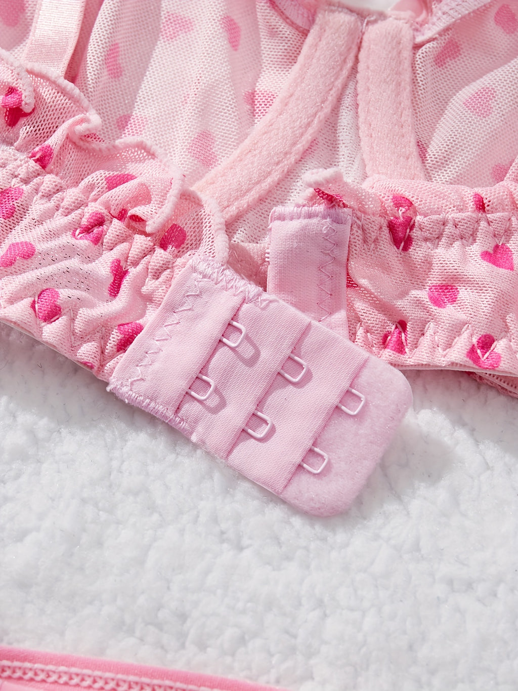 19630 ID-263 Lencería Encaje Corazón 2 Pzas