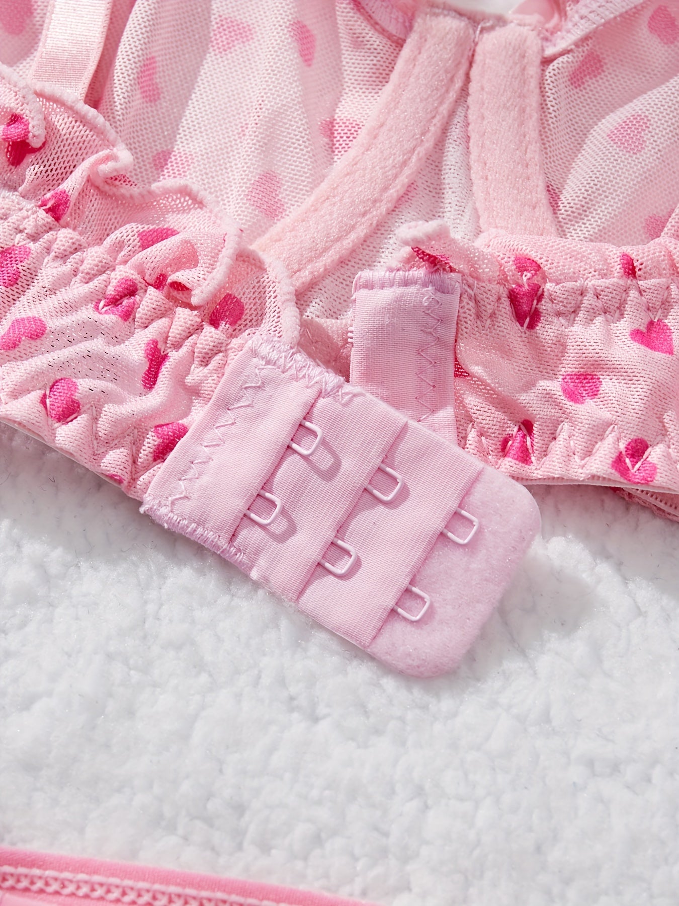 19630 ID-263 Lencería Encaje Corazón 2 Pzas