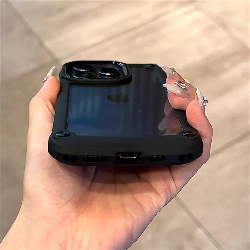 6504 2t-014 Funda de parachoques resistente de lujo para iPhone