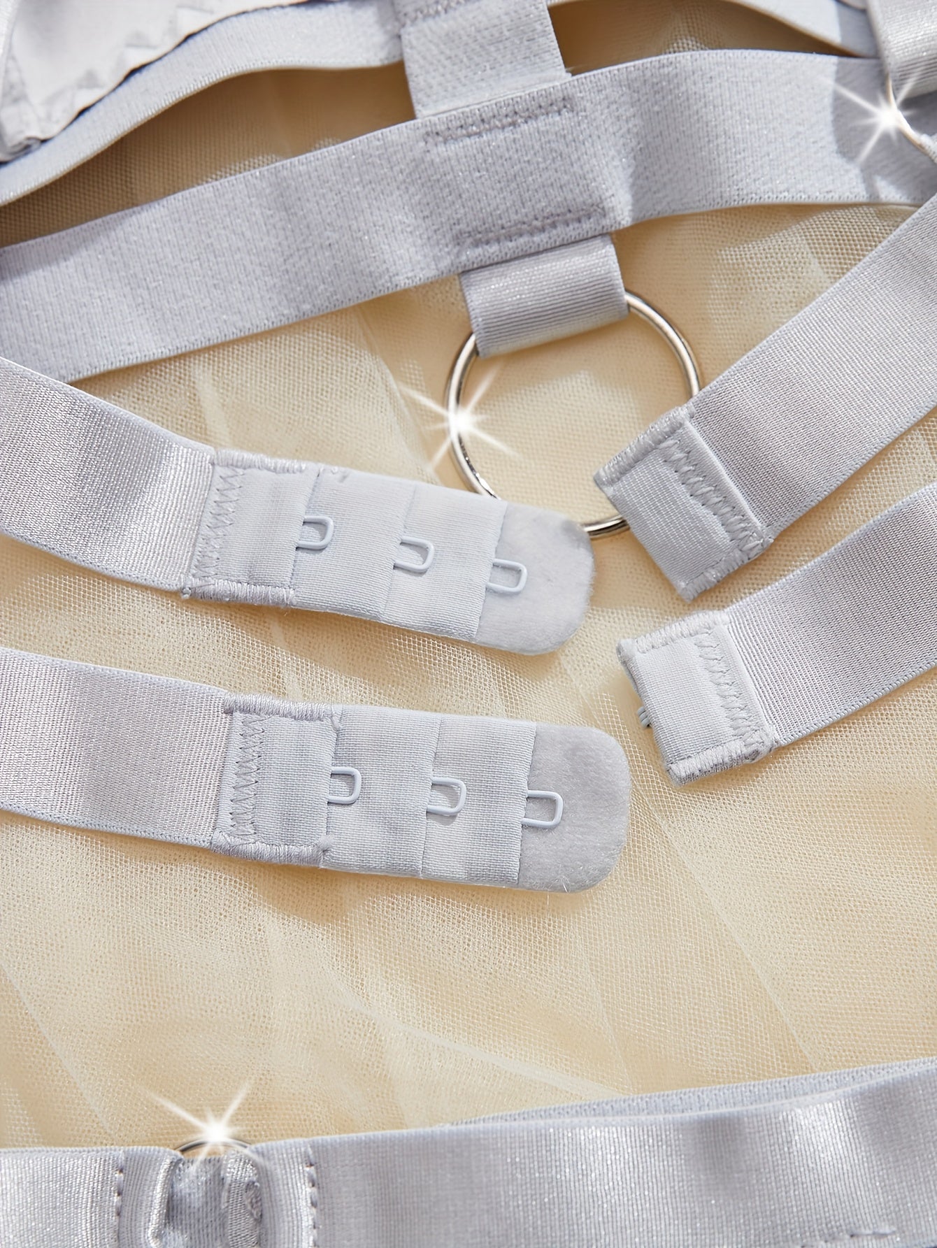 19629 ID-263 Conjunto Lencería Brillo 3 Pzas