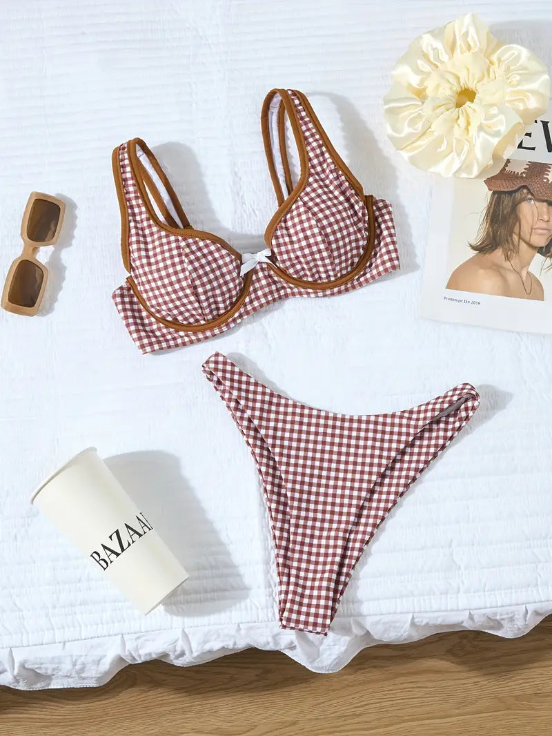 19838 1a-082  Bikini de playa de moda de verano 2Pzs