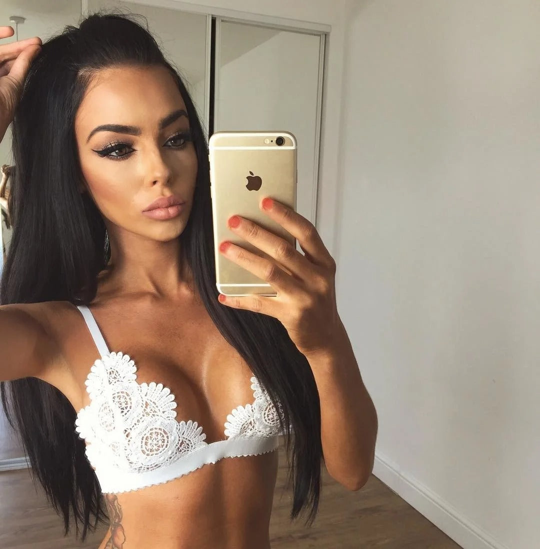 14638 1a-004 Sujetador Floral de encaje