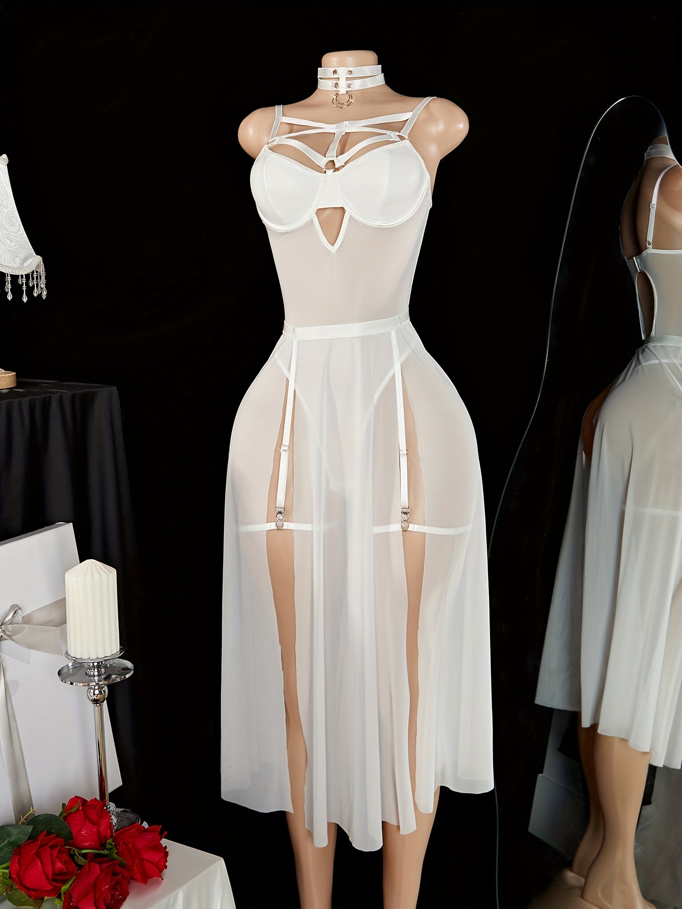 19338 ID-263 Conjunto de lencería sexy 5 Pzas